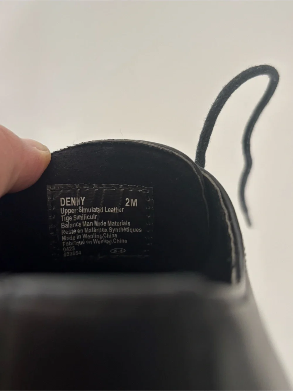 Deer Stags Denny Boys 5 Oxford Black Vegan Leather Dress Shoes Size 2M